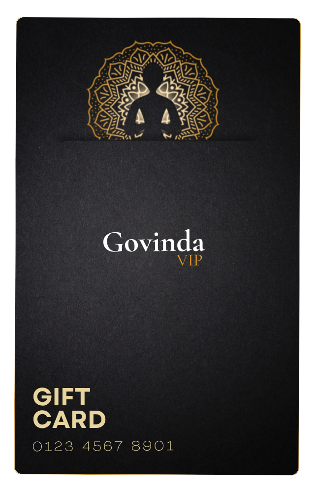 Elegante Gift Card de Govinda Masajes
